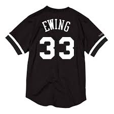 Patrick Ewing Name Number Mesh Crewneck New York Knicks