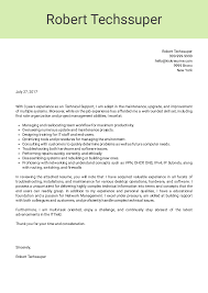 Cover Letter Examples By Real People Technical Support