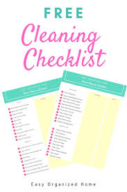 Easy House Cleaning List How To Always Have A Clean Home