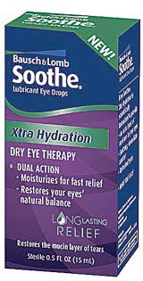 b l debuts soothe xtra lubricant eye drop
