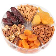 pover 6 section dried fruit nut tray