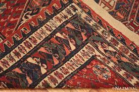 antique caucasian soumak rug 72106