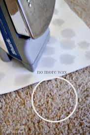 how to get wax out of carpet real