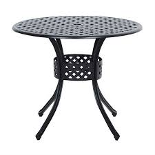 Round Metal 36 Inch Outdoor Patio Table