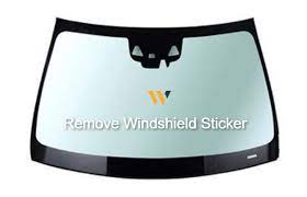 Remove Stickers From Car Windshield