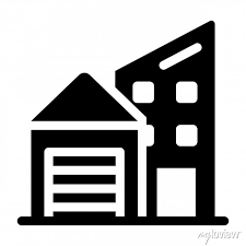 An Icon Design Of Warehouse Building