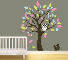 Kids Wall Mural Decal With Animals And