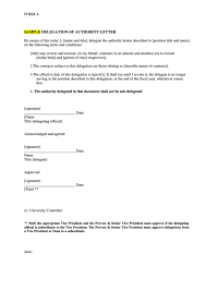Athority latter for metro card. Form A Sample Delegation Of Authority Letter Printable Pdf Download