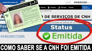 como saber se sua cnh foi emitida e