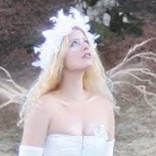 snow queen or a winter fairy dress