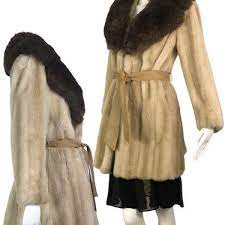 Taupe Faux Fur Penny Lane Coat Small