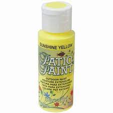 Patio Sunshine Yellow Acrylic Paint