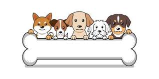 cute dog vector art icons and