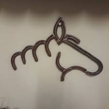 Horse Shoe Wall Art A Sculpture Of A