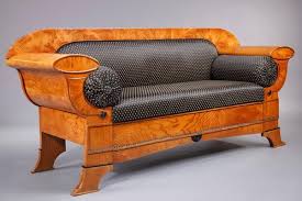 viennese biedermeier sofa with 2 seats