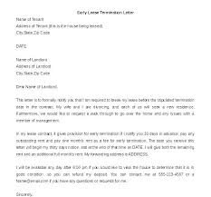 End Of Lease Letter To Tenant Tenancy Termination Rental