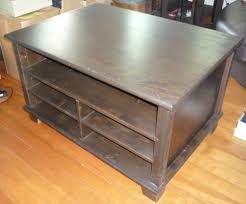 Ikea Wood Coffee Table Storage Shelf