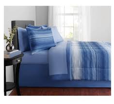 new blue 8 piece queen size comforter