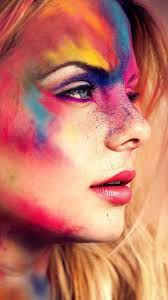 face festival colorful makeup