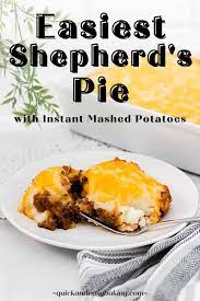 pie with instant mashed potato topping