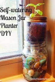 Self Watering Mason Jar Planter Diy