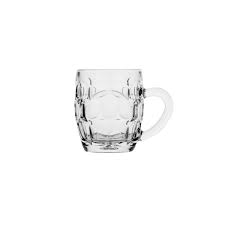 Dimpled Pint Glass 570ml With Handle