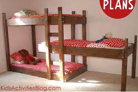 Free Plans For Triple Bunk Beds Kids