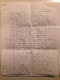 the letter this deceased wrote to