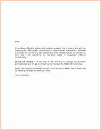 Example Letter Of Resignation 2 Week Notice Inspirationa Examples