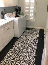 how to stencil paint tile floors the