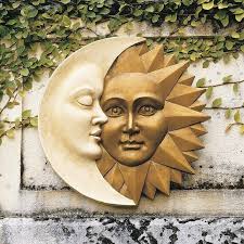 Moon Outdoor Wall Art Sculpture Plaque