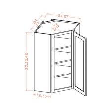 24x30 Wall Diagonal Corner Cabinet