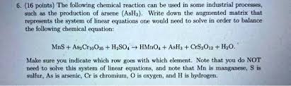 Solved The Following Chemical Reaction