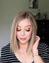 fall orange eyeshadow look tutorial
