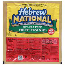 97 fat free beef franks 9 43 oz