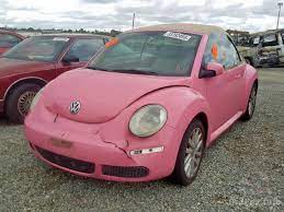 Buy used volkswagen beetle convertible #pinkbeetle near you. Volkswagen New Beetle Convertible Se 2008 Pink 2 5l 5 Vin 3vwrg31y98m416840 Free Car History