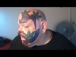insane clown posse makeup tattooed on face