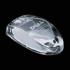 crystal mouse paperweight award pwt403