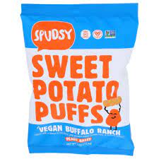 Spudsy Sweet Potato Puff Spicy Vegan Buffalo Ranch gambar png