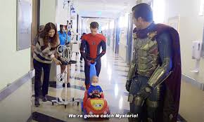 Make your own images with our meme generator or animated gif maker. Spider Man Cast Tom Holland Zendaya Jake Gyllenhaal Surprises Kids At Children S Hospital La Spider Man Fan Art 42889195 Fanpop Page 8