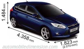 ford focus dimensions boot e and