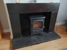 electric fireplace need a hearth