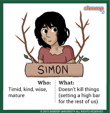 Simon In Lord Of The Flies Chart