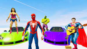 Hulk vs Spiderman - siêu nhân nhện đua xe ô tô , nhạc thiếu nhi siêu nhân  vui nhộn hay nhất 2021 - YouTube