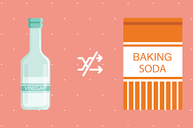 baking soda with vinegar