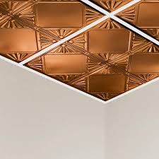 Great Lakes Tin Erie 2 X 2 Lay In Tin Ceiling Tile In Copper Y56 08