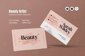 beauty artist business card