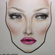 Collection Of Makeup Face Drawing Download More Than 30