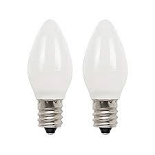25w Equivalent Milky 2w Led Night Light Bulbs 2 Pack 80r20 Lamps Plus