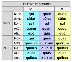 Relative Pronouns Qui Quae Quod Carolyns Latin Blog